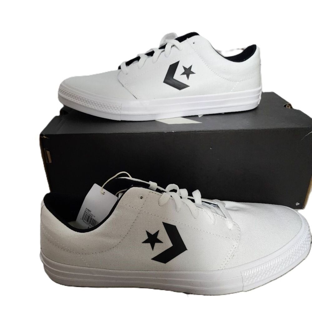 Converse El Distrito 2.0 Low Top White Black Men's Size 13 NIB